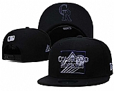 Colorado Rockies Team Logo Adjustable Hat YD (2)